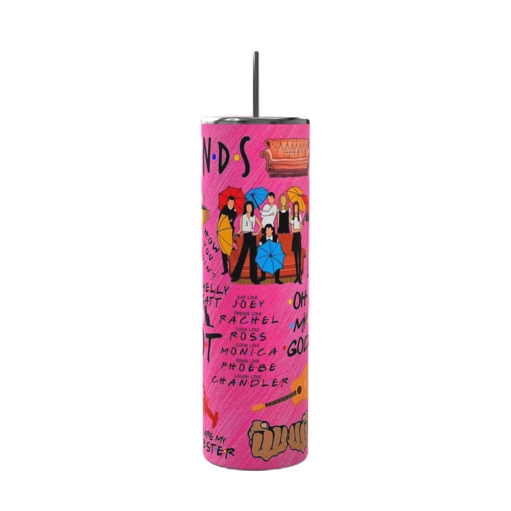 Friends ( The Show ) Pink Tumbler - 20oz - Picture 4 of 4